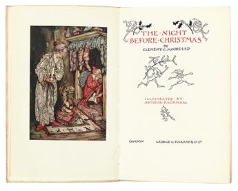 (RACKHAM, ARTHUR.) Moore, Clement C. The Night Before Christmas.